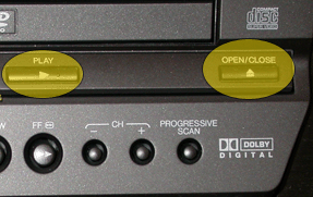 Play and Open/Close buttons