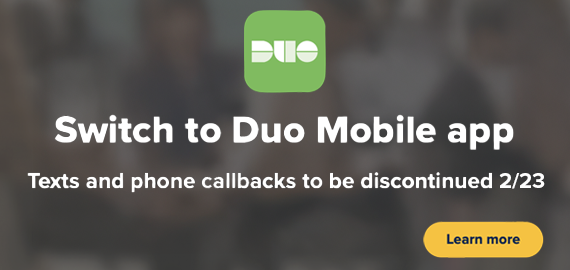Switch to the Duo Mobile app