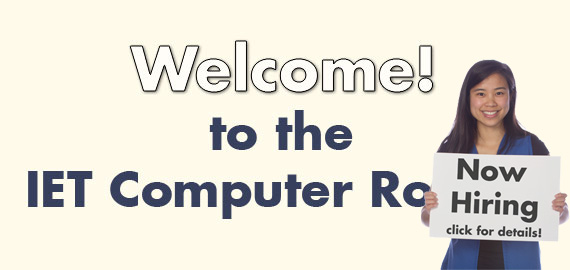 Welcome to the Computer Rooms